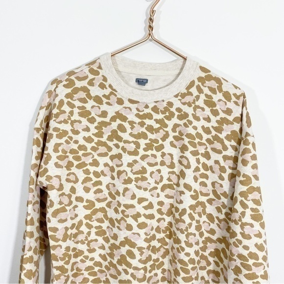 Aerie XS Leopard Crewneck Sweatshirt Cotton‎ - Picture 3 of 11